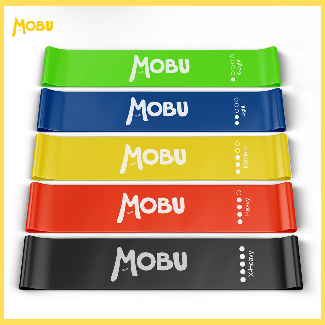 Resistance Bands Exercise Sports Loop Fitness Home Gym Yoga Latex Set - MOBU UK