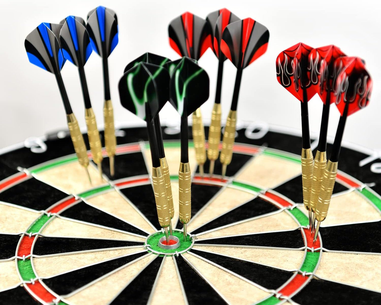 Dartscheibe Mit Klammerfreiem Bullseye, 18 G Stahlspitze, Dartscheiben-Montagesets Enthalten