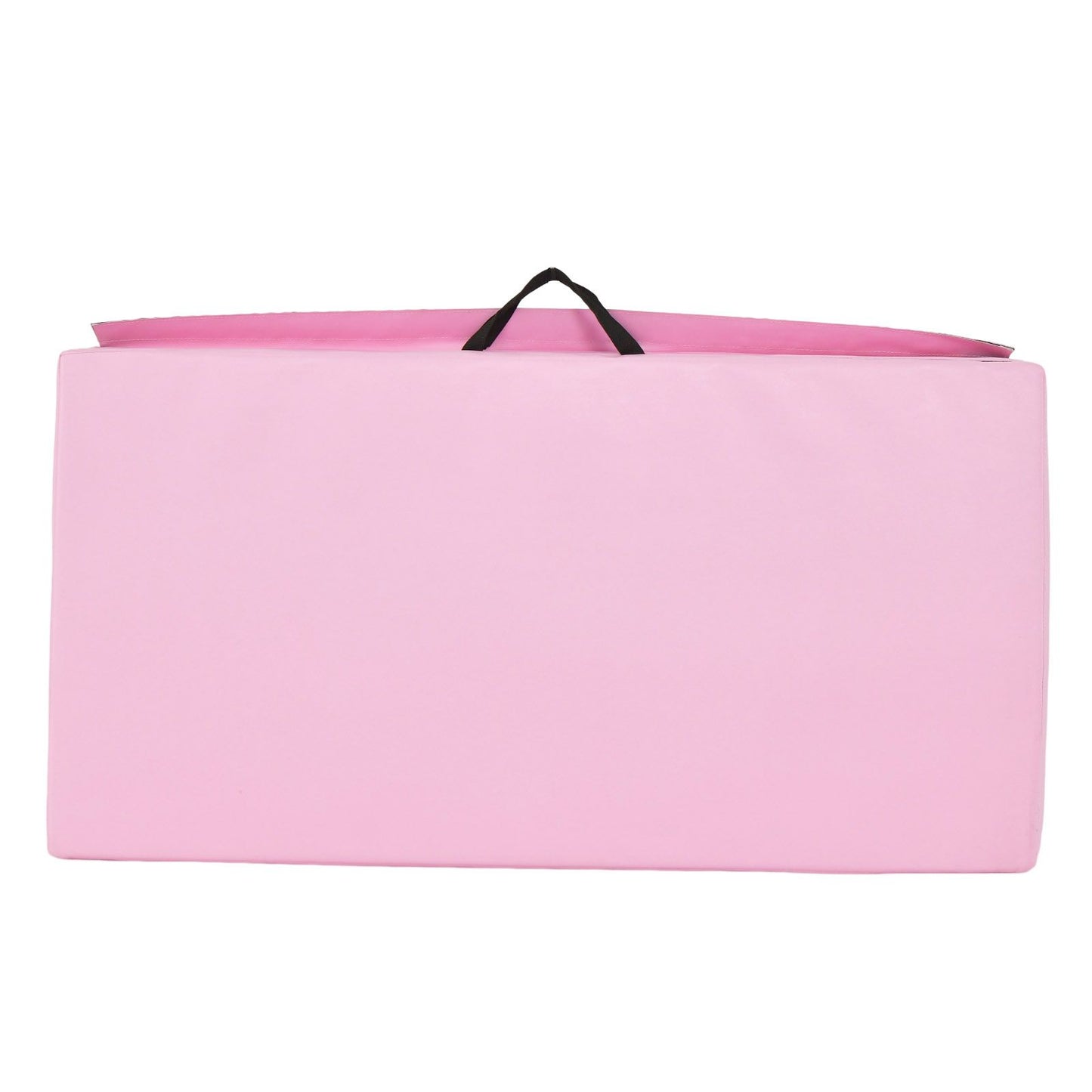 Tri-Fold Folding Exercise Mat with PU Leather Cover