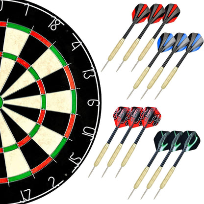 Dartscheibe Mit Klammerfreiem Bullseye, 18 G Stahlspitze, Dartscheiben-Montagesets Enthalten