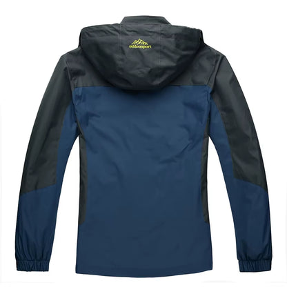 Camping Hiking Jacket Men Autumn Outdoor Sports Coats Climbing Trekking Windbreaker Travel Waterproof Jackets Black