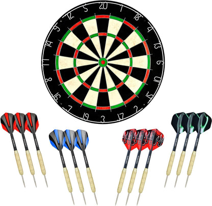 Dartscheibe Mit Klammerfreiem Bullseye, 18 G Stahlspitze, Dartscheiben-Montagesets Enthalten