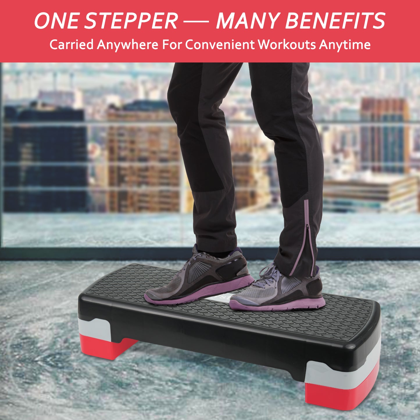 Aerobic Exercise Stepper Durable Non-Slip Mat Adjustable Fitness Yoga Equipment