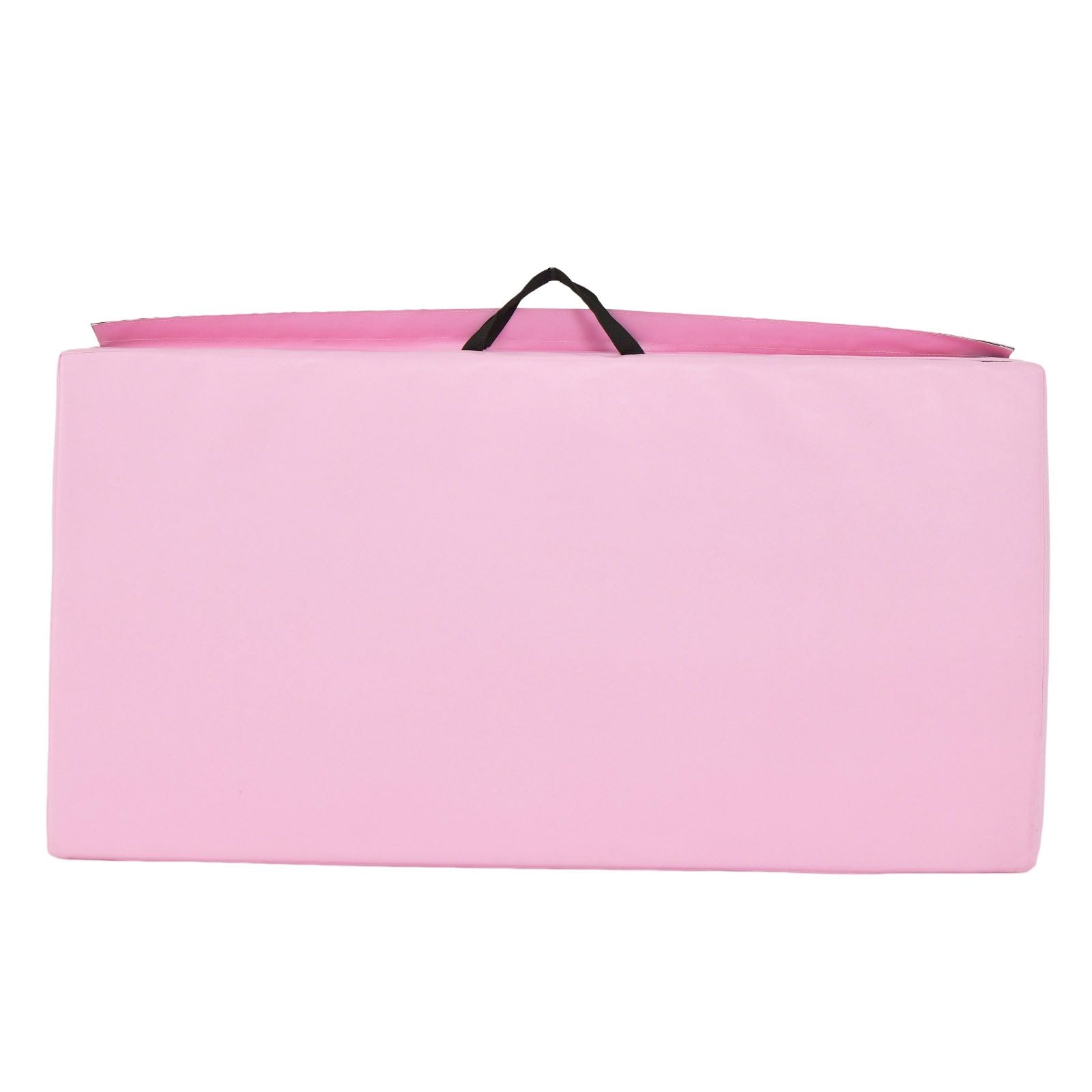 Tri-Fold Folding Exercise Mat with PU Leather Cover